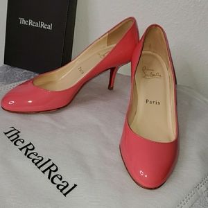 Christian Louboutin round toe pumps